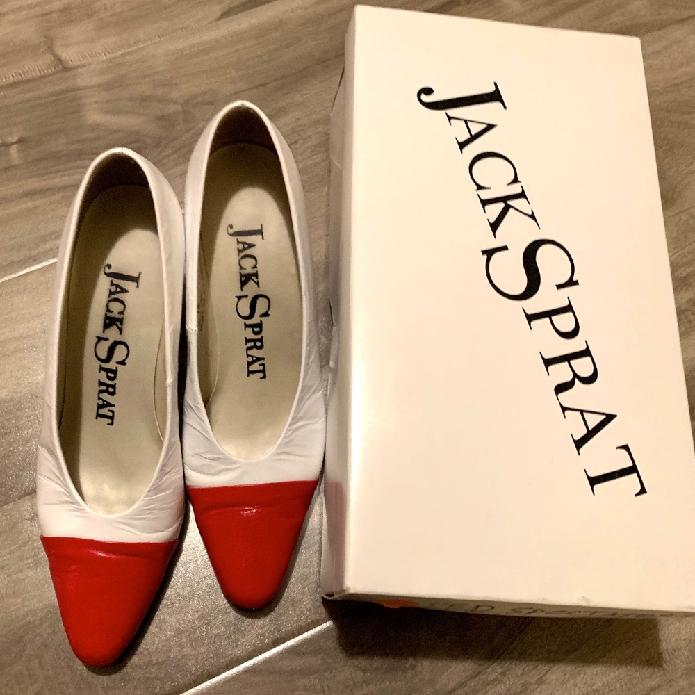 Jack Sprat Spectators Red/White Pumps